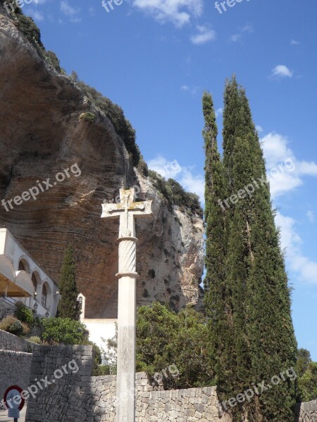 Mallorca Cross Make A Pilgrimage Stone Cross Religion