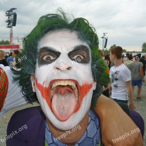 The Joker Man Dress Up Face Paint People