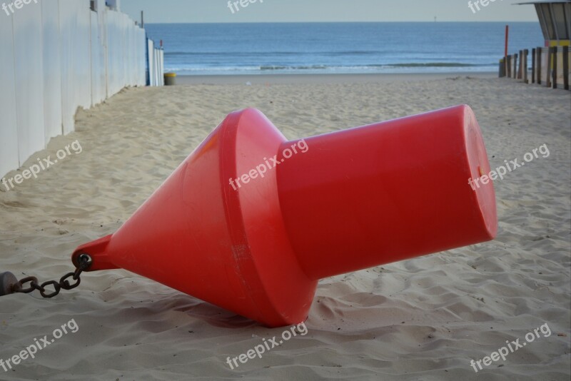 Buoy Red Buoy Sea Beach Free Photos