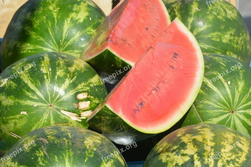 Watermelon Melon Fruit Red Melon Free Photos