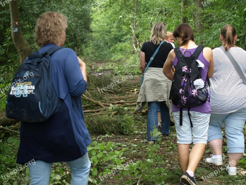 Hiking Wanderer Group Personal Human