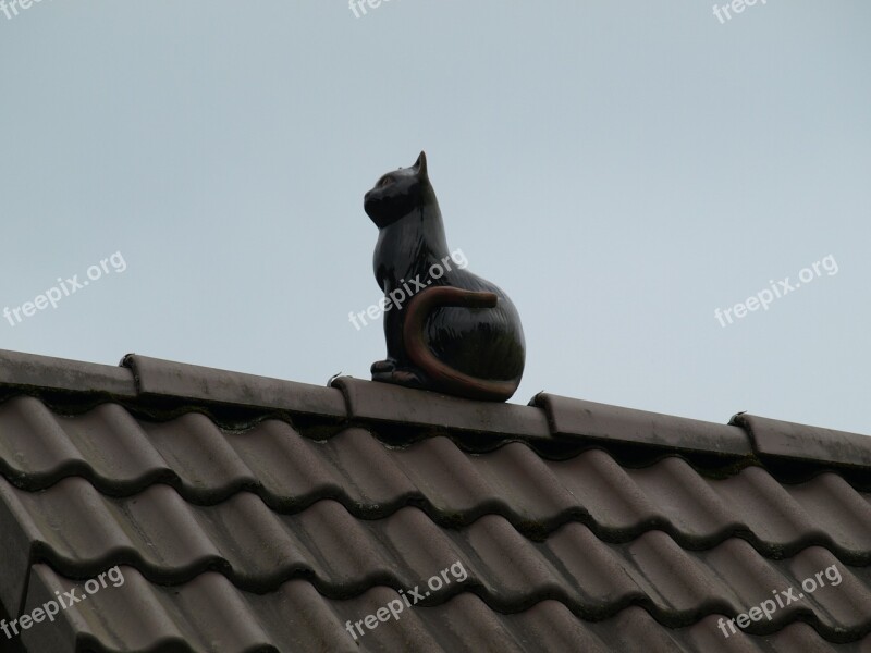 Cat Deco Roof Figure Decoration