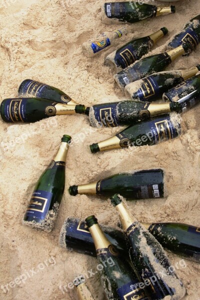 Champagne Beach Festival Celebration Alcohol