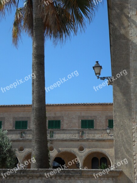 Monastery Garden Monastery Cloister Archway Semicircular Canals