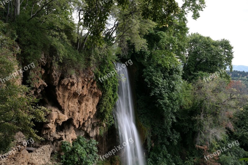 Waterfall Nature Landscape Beautiful Edessa