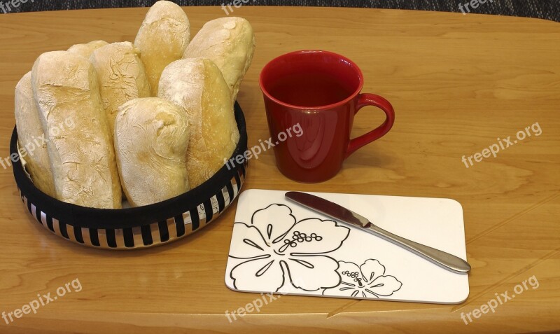 Coffee Cup Breakfast Loaf Roll