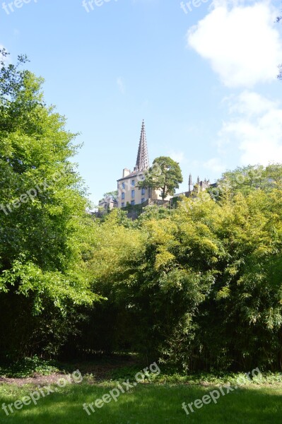 Bell Tower Garden Green Landscape Summer