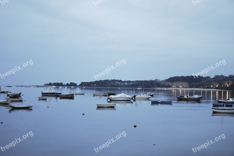 Boats Sea Cantabria San Vicente Of La Barquera Boat