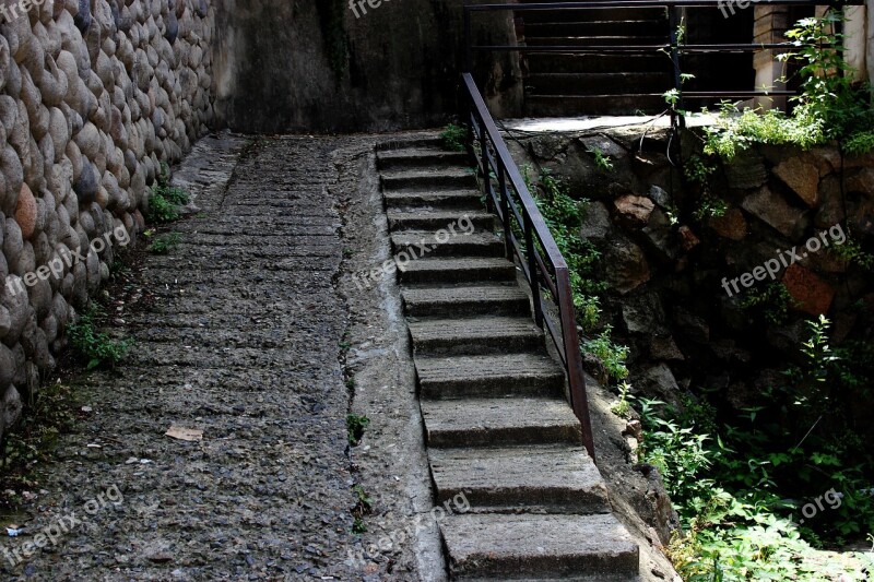 Stairs Republic Of Korea Stone Wall Architecture Sculpture