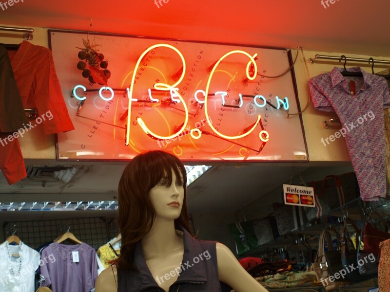 Shop Mannequin Sign Store Clothing