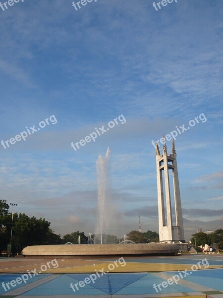 Monument Fountain Landmark City Manila