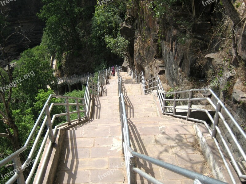 Path Outdoor Stairs Steps Forest