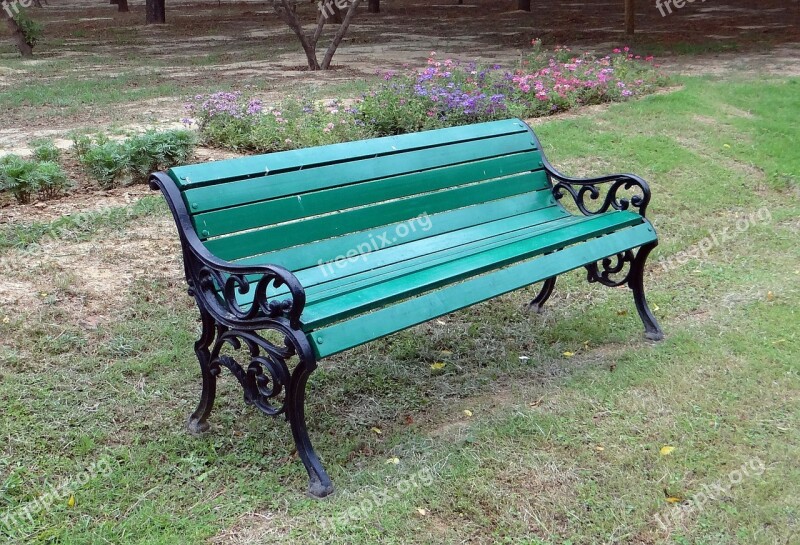 Park Bench Wooden Leisure Outdoor Furniture