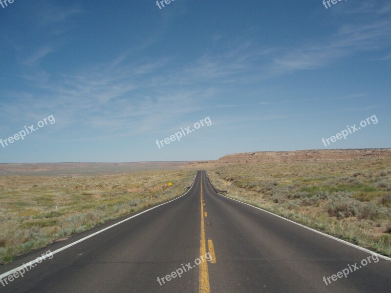 Arizona Road Usa Landscape Drive