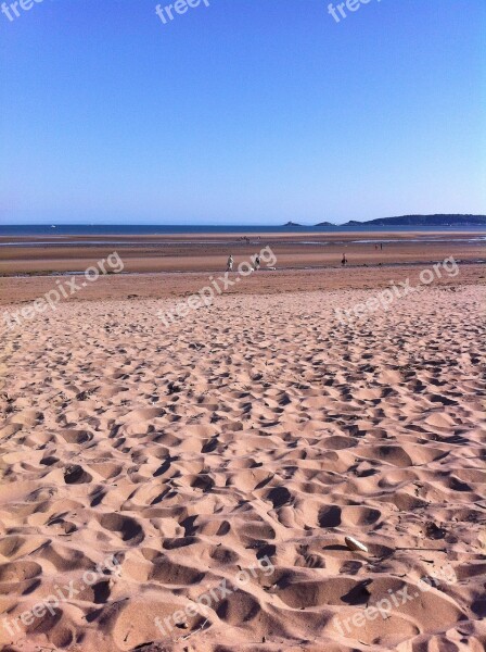 Swansea Beach Wales Summer Swansea Beach