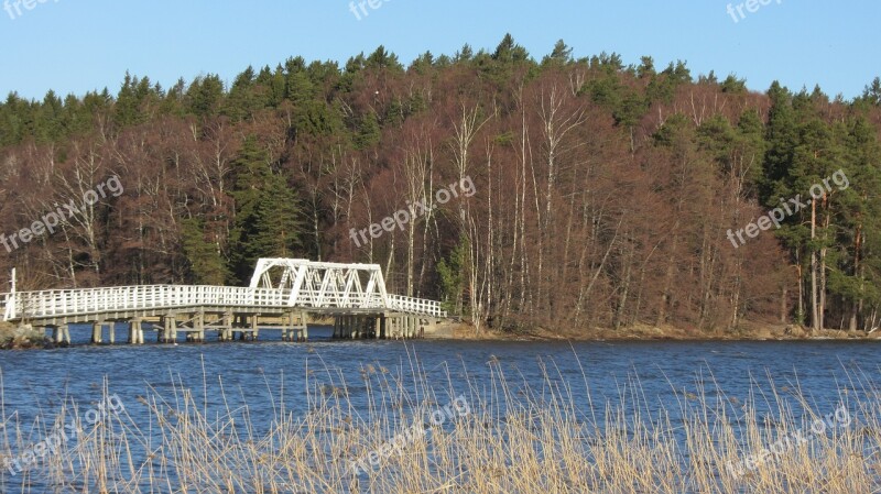 Spring Finnish Lake Blue Sky