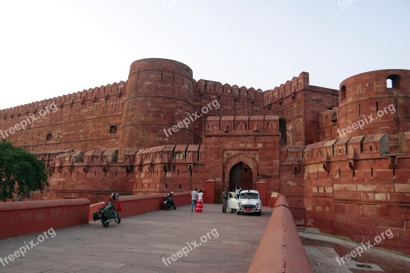 Lahore Gate Amar Singh Gate Agra Fort Unesco World Heritage Red Sandstone