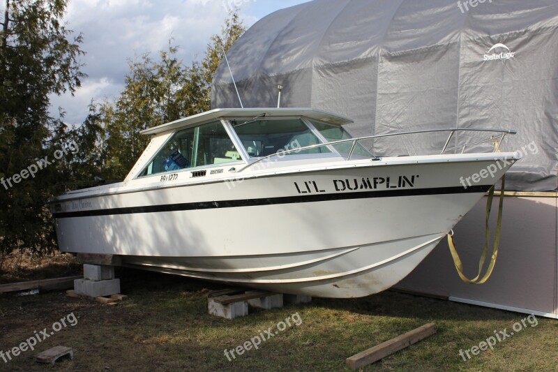 Boat Dry Dock Maintenance White Boating