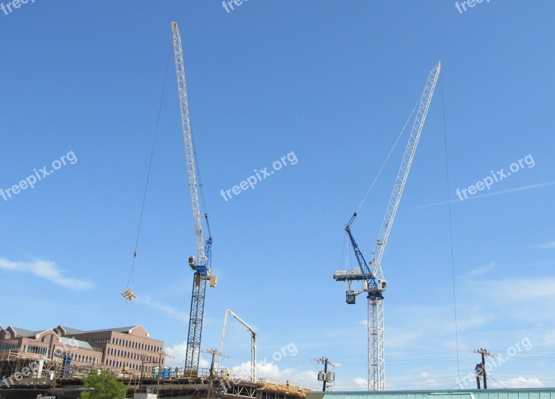 Construction Crane Crane Construction Building Site Development