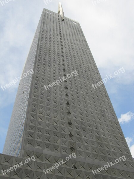 Dallas Skyscraper Glass Facade Office Buildings High Rise