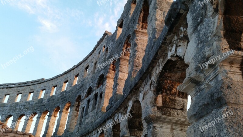 Amphitheater Places Of Interest Pula Free Photos