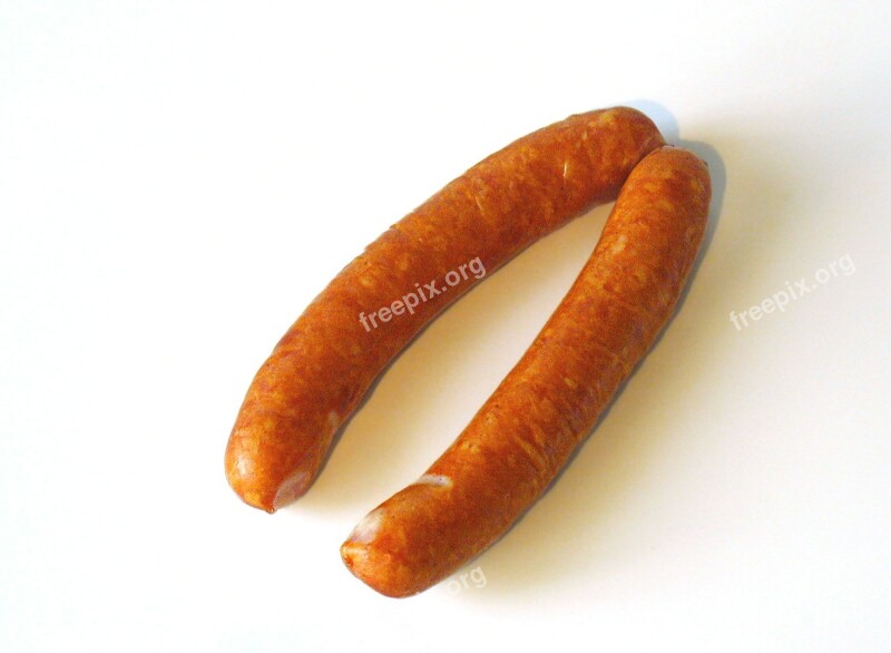 Sausage Pork Sausage Eat Food Substantial