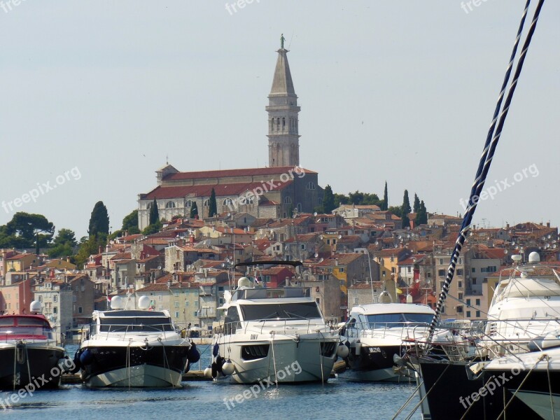 Croatia Rovinj Istria Ships Boats