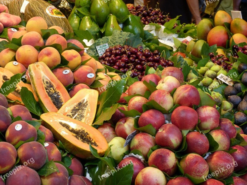 Fruit Market Spread Free Photos