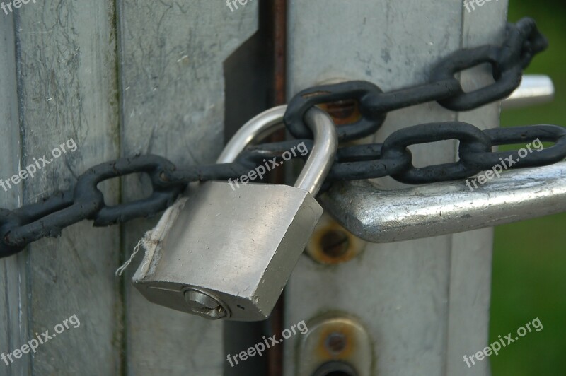 Castle Chain Padlock Secure Closed