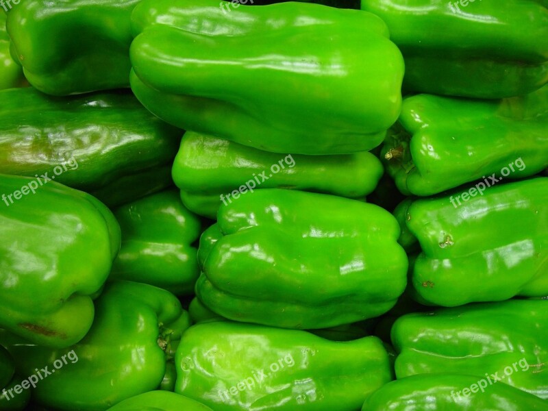 Capsicum Green Pepper Vegetables Plants