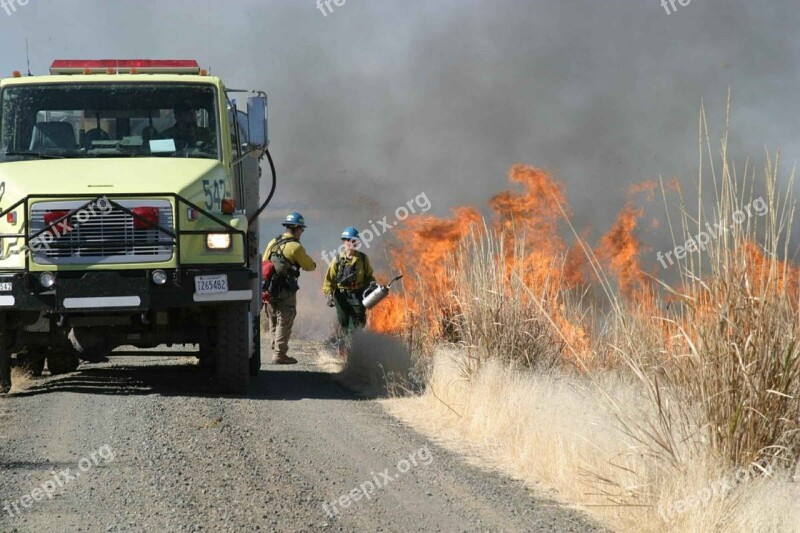 Setting Firemans Burning Marsh Flames