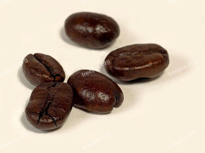 Background White Coffee Roasted Dark