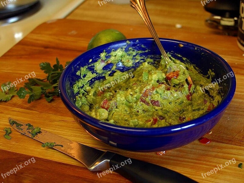 Avocados Guacamole Drink Food Free Photos