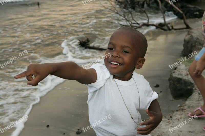 Child Boy American Afro Young