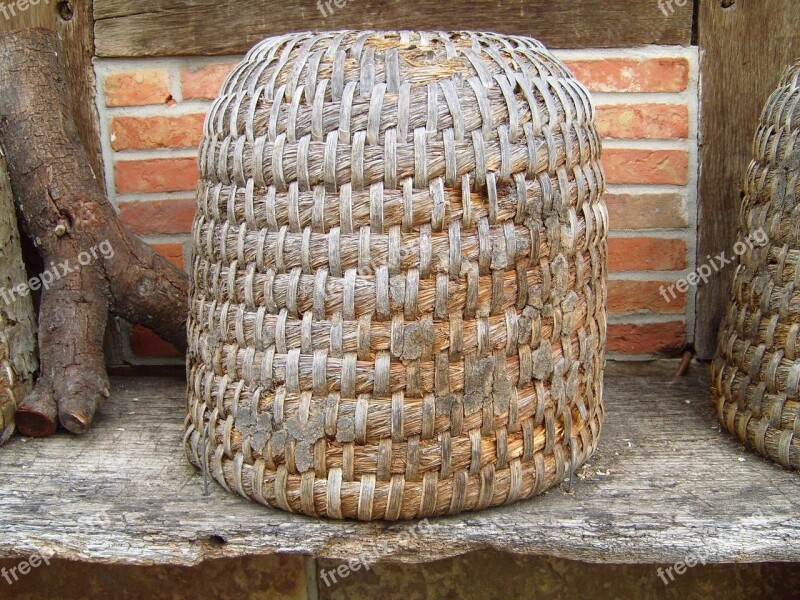 Beehive Wicker Old Free Photos