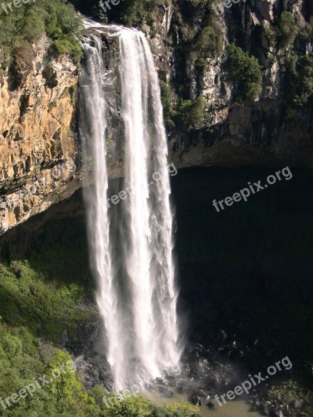 Brazil Caracol Falls 130m Waterfalls