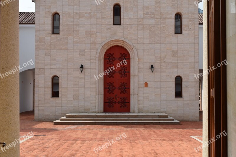 Republic Of Korea Hotel Door Western Forms Large Pillars