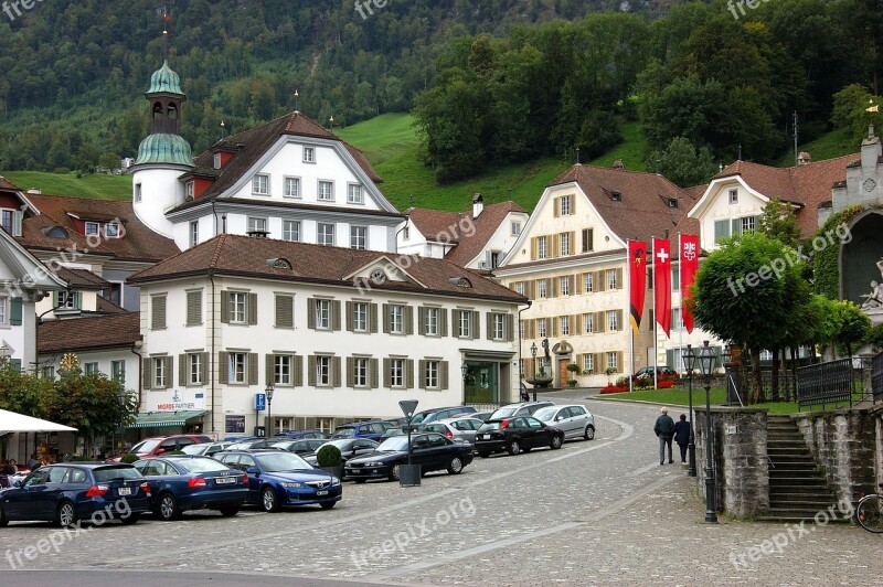 Stans Village Square Parking Nidwalden Switzerland