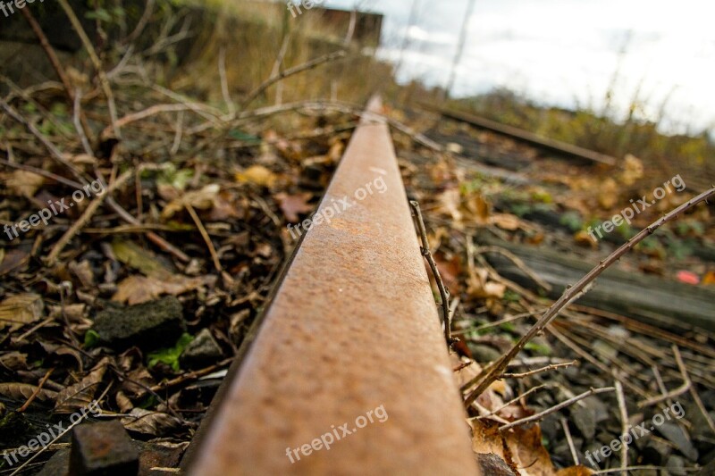 Rail Track Metal Rail Track Rust