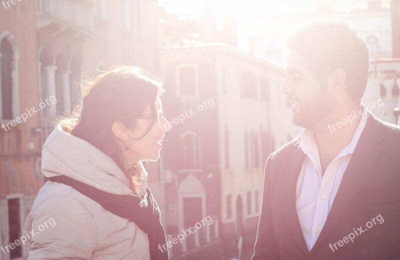 Fall In Love With Couple In Love Venice Sunlight Italian