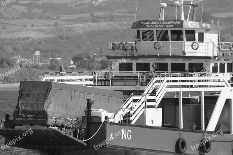 Ferry Ship Beach Scully Marine