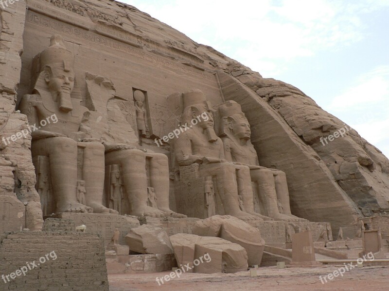 Abu Simbel Egypt Desert Temple Pharaohs