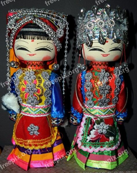 Dolls Chinese Wooden Decorative Free Photos