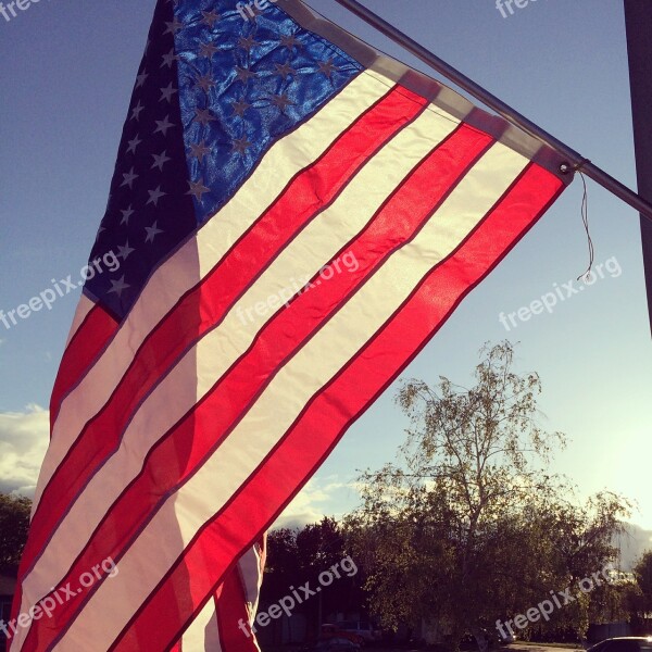 Flag America Fourth Of July Patriotic Usa