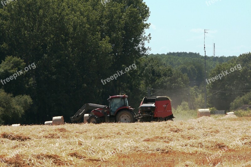 Tractor Work In The Fields Hay Forage Free Photos