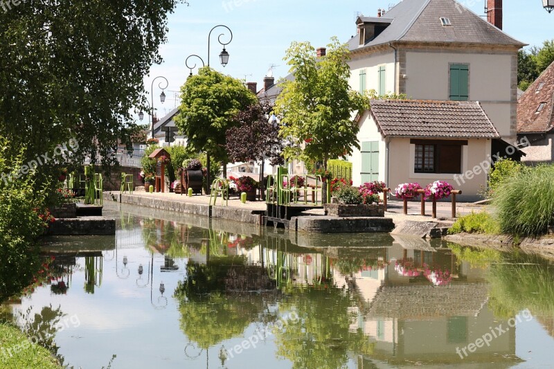 The Nivernais Canal House Lock Lock House Channel