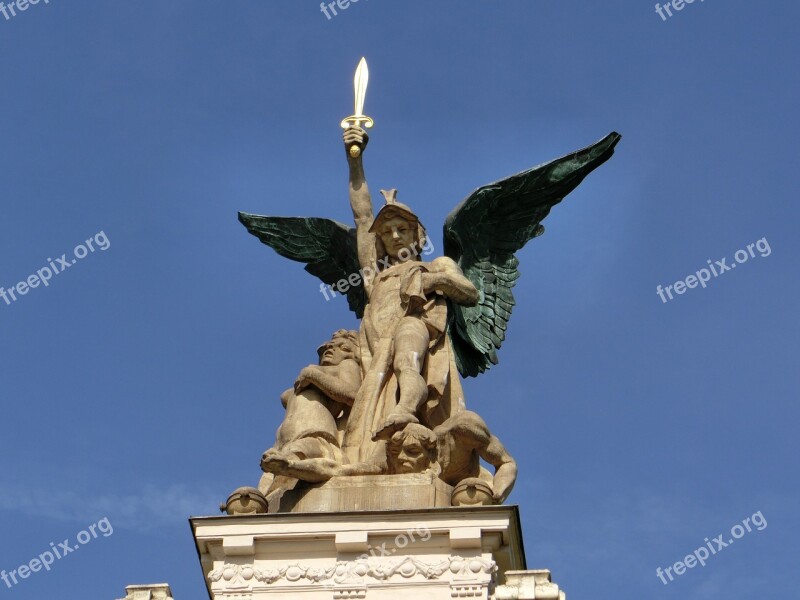 Statue Sky Sword Wing Stone