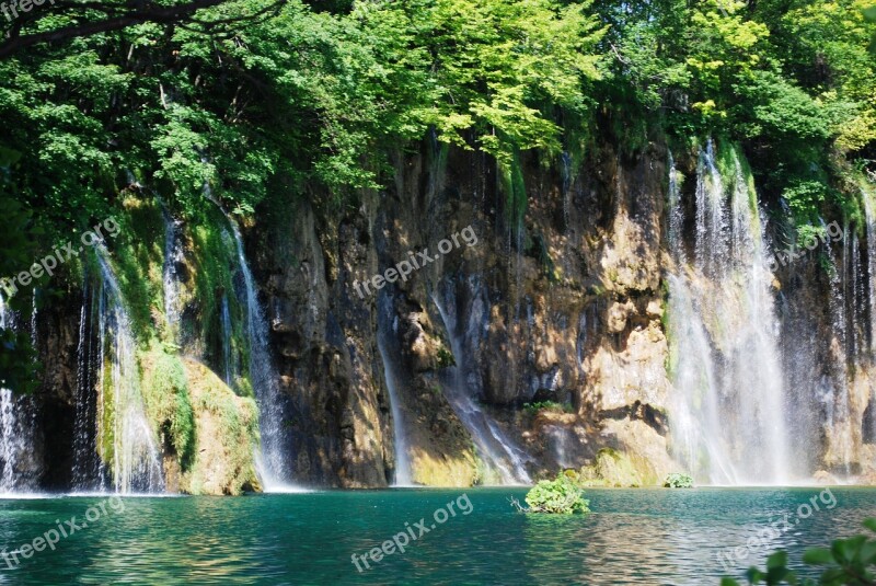 Croatia Plitvice Lakes Lake Beautiful Nature