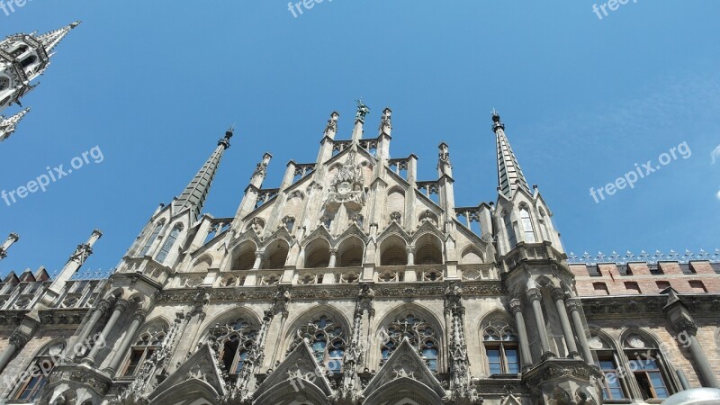 Town Hall Tower Tower New Town Hall Town Hall Marienplatz