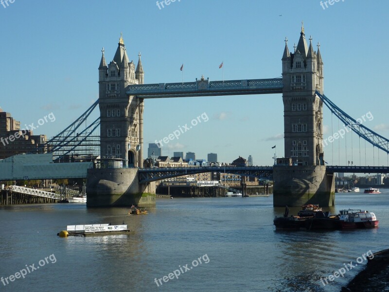 Tower Bridge London River Thames Uk